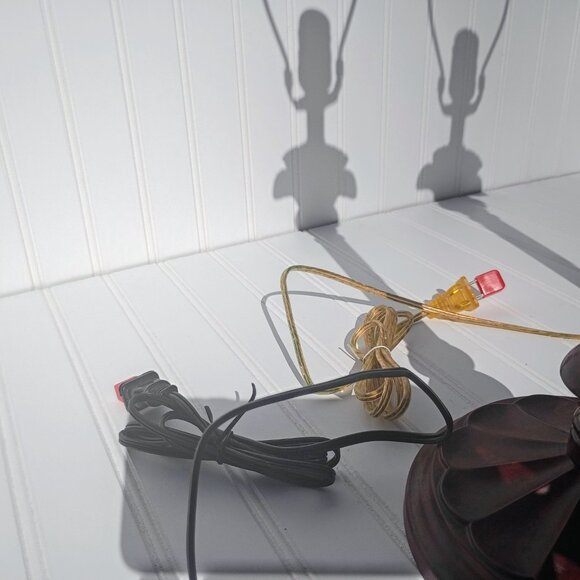 Vtg Pineapple Lamps Coastal Tropical Lamp Pair 3 Way Buffet Table Lightweight - Picture 11 of 17